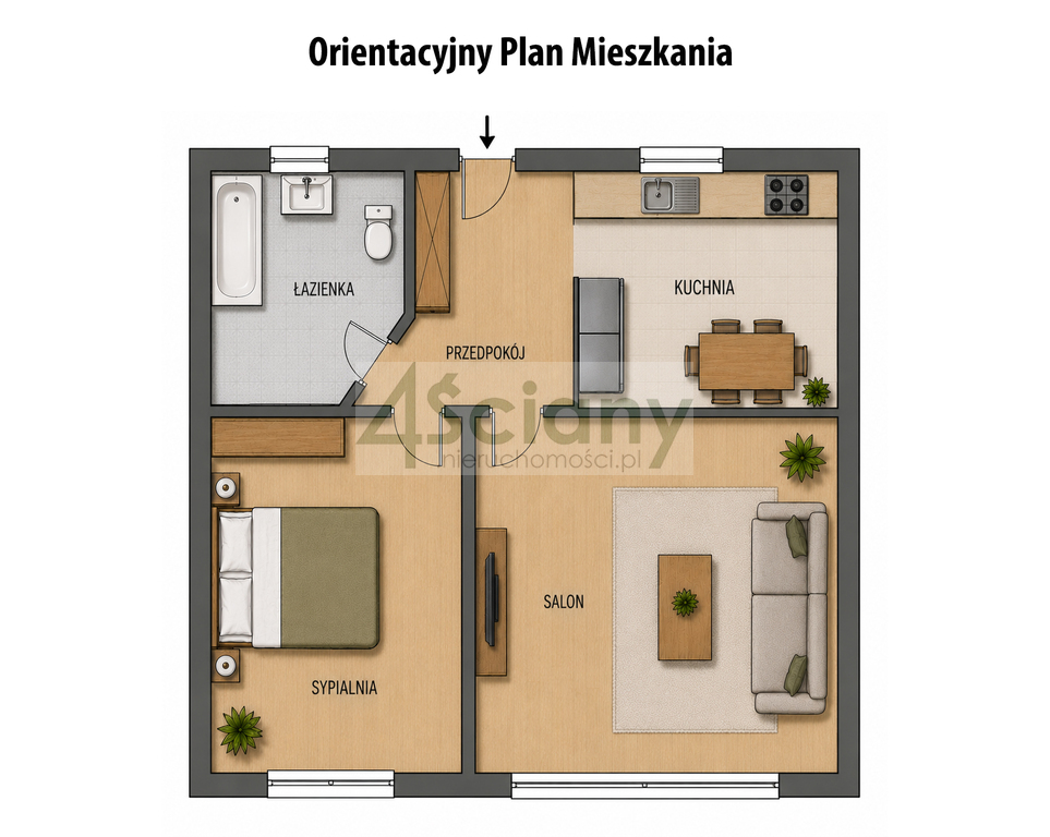 Mieszkanie 42&nbsp;m², Warszawa, Emanuela Ringelbluma - zdjęcie 2