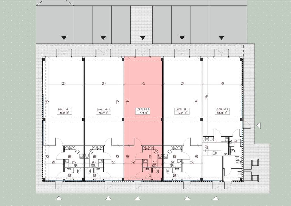 Lokal usługowy do wynajęcia, 82&nbsp;m², Gliwice, Kozielska - zdjęcie 6