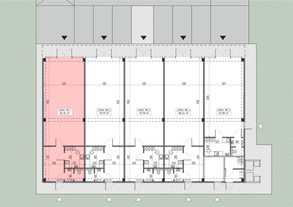 Lokal usługowy do wynajęcia, 82&nbsp;m², Gliwice, Kozielska - zdjęcie 4