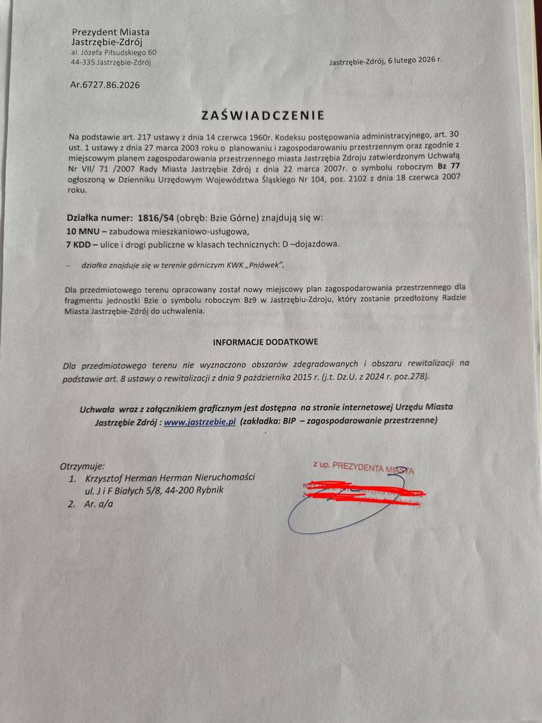 Działka budowlana 1112 m², Jastrzębie-Zdrój, Bzie Górne, Wspólna - zdjęcie 8