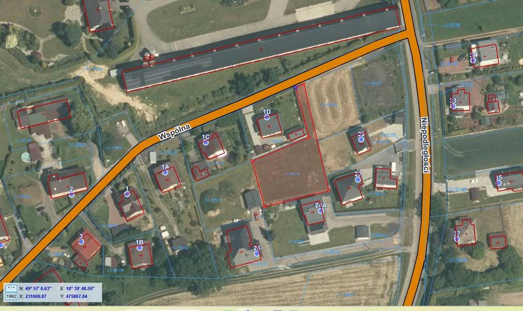 Działka budowlana 1112 m², Jastrzębie-Zdrój, Bzie Górne, Wspólna - zdjęcie 6