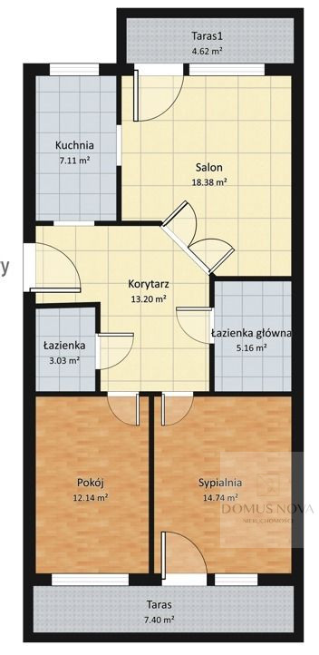 Wyjątkowe 3 pokoje, 2 balkony, 2 łazienki - zdjęcie 18
