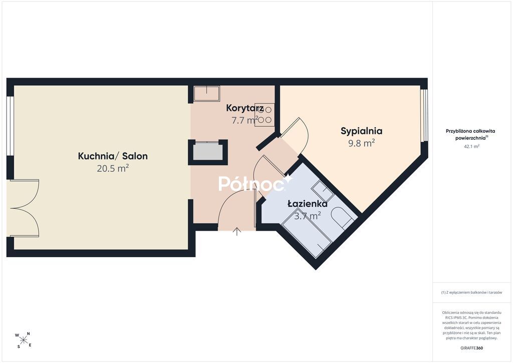 Mieszkanie 43,9 m², Białystok, Kręta - zdjęcie 10