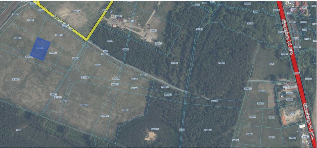 Działka inwestycyjna 3261 m², Trzcianka, gen. Władysława Sikorskiego - zdjęcie 1