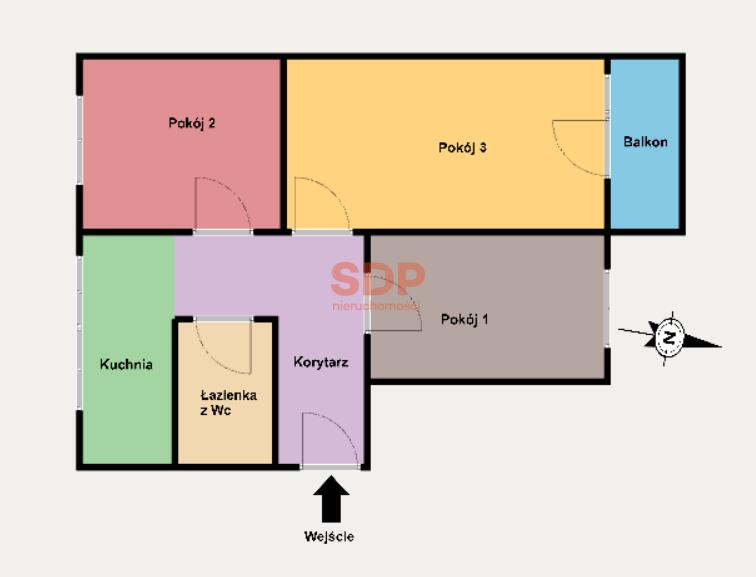Mieszkanie 51&nbsp;m², Łódź, Okrzei Stefana - zdjęcie 11