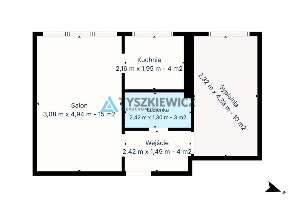 Dwa pokoje w centrum Kościerzyny, - dobra cena - zdjęcie 3