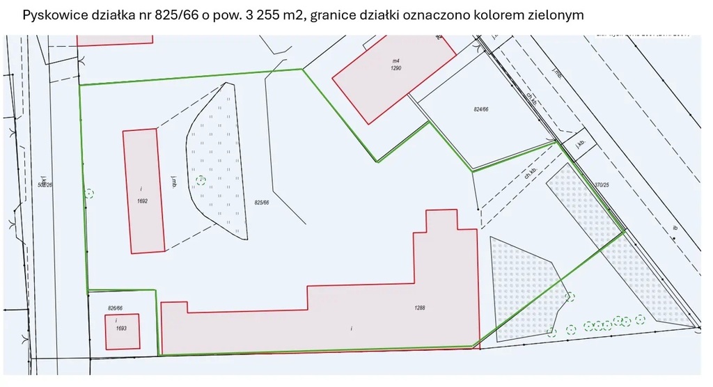 Działka inwestycyjna 3255 m², Pyskowice, Czyżyków - zdjęcie 1