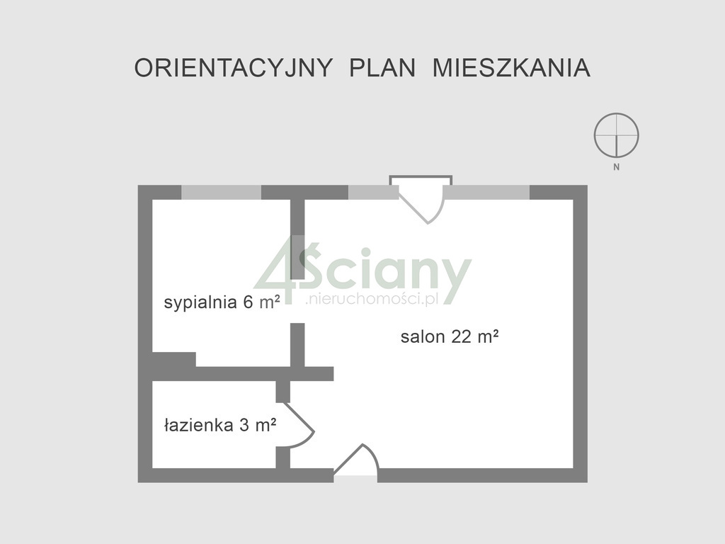 Mieszkanie 31&nbsp;m², Warszawa, Domaniewska - zdjęcie 2