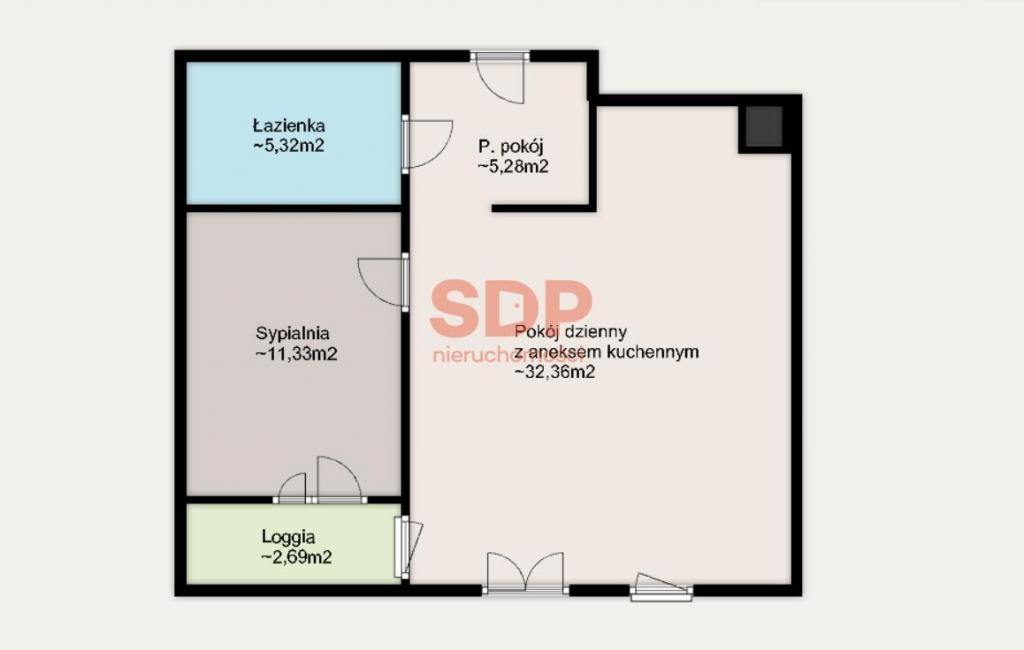 Mieszkanie 54 m², Wrocław, Powstańców Śląskich - zdjęcie 1
