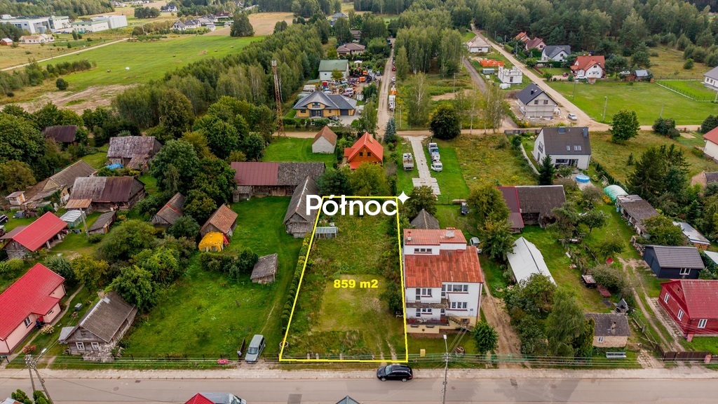 Działka budowlana 859 m², Lewickie - zdjęcie 1