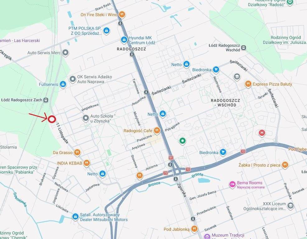Wynajmę działkę 3791 m², Łódź, 11 Listopada - zdjęcie 4