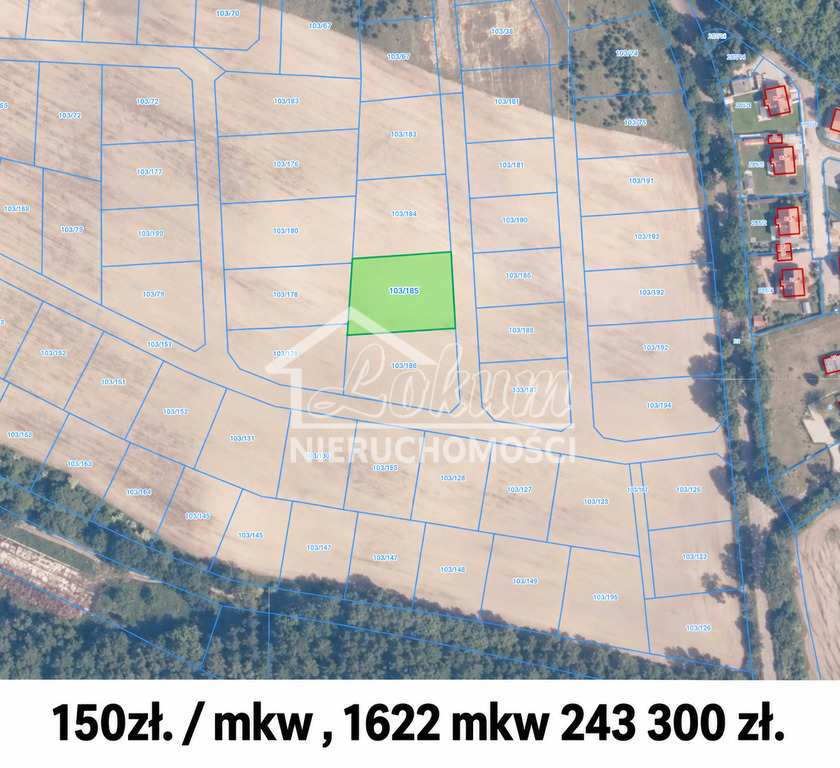 Działka budowlana 1622 m², Buk - zdjęcie 1