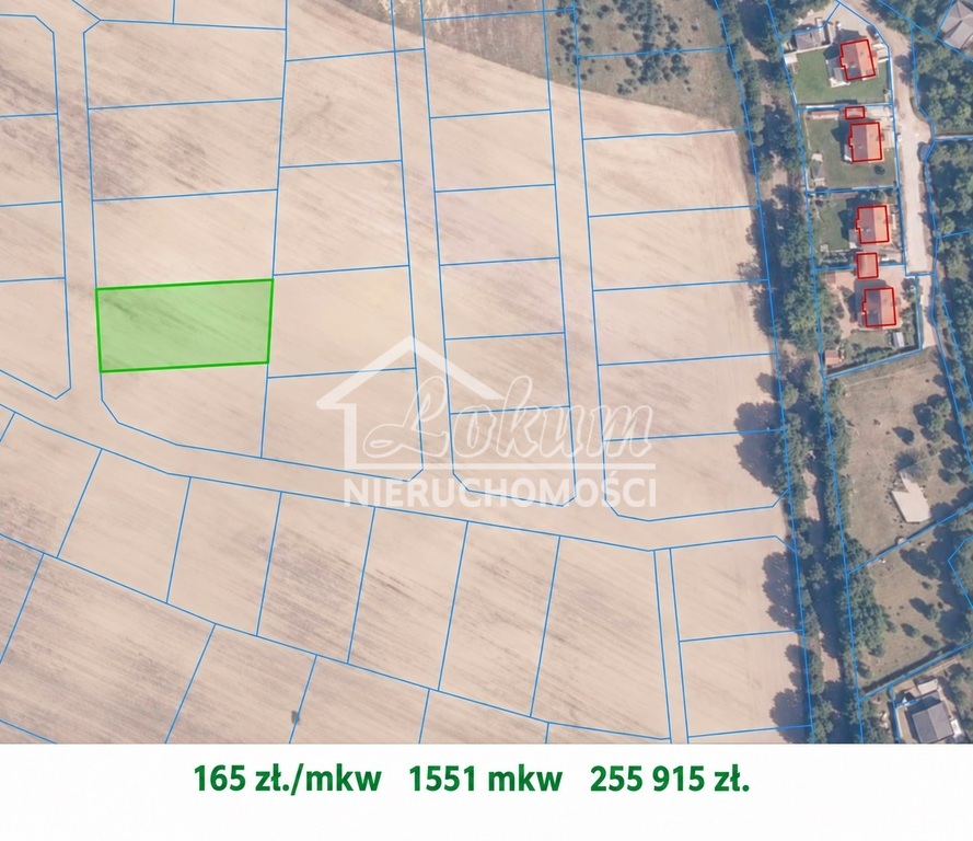 Działka budowlana 1551&nbsp;m², Buk - zdjęcie 2