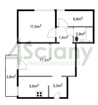 Mieszkanie 49&nbsp;m², Warszawa, Niska - zdjęcie 9