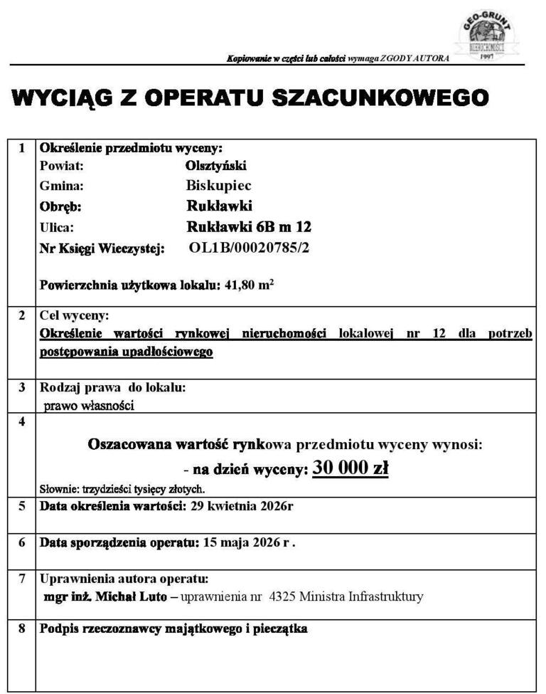 Mieszkanie 41,8 m², Rukławki - zdjęcie 5