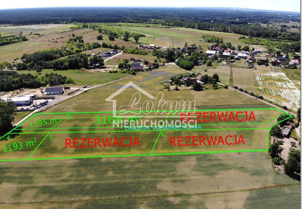 Działka budowlana 1195&nbsp;m², Żarnowo - zdjęcie 2