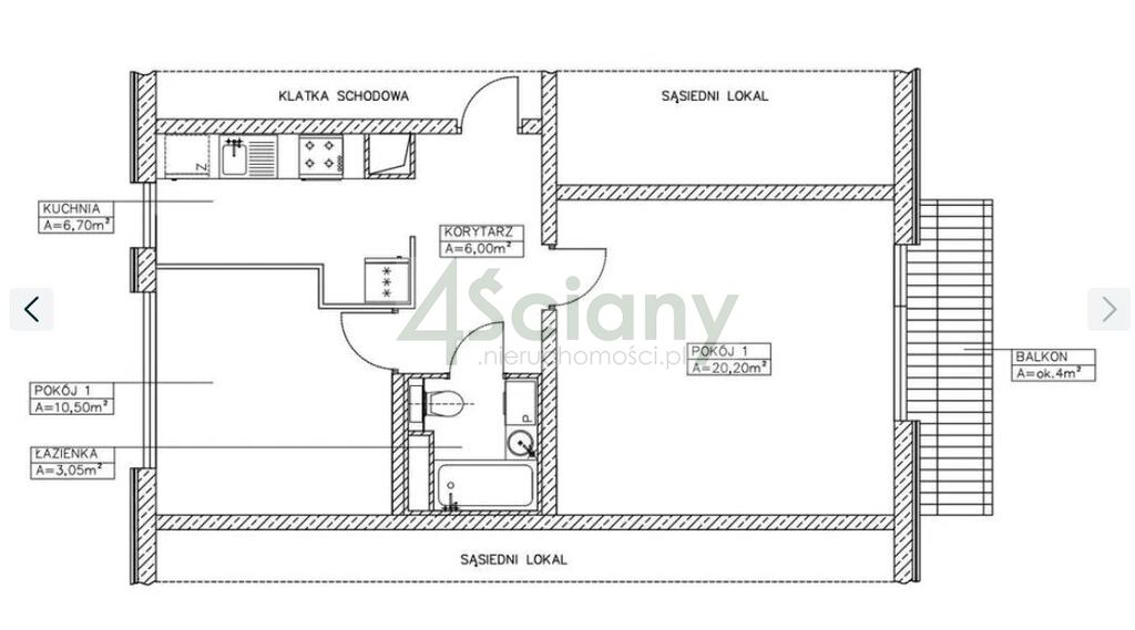 Mieszkanie 46 m², Warszawa, Jana Kędzierskiego - zdjęcie 2