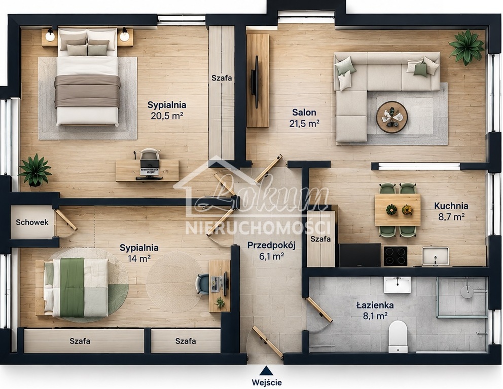 Mieszkanie 80,37&nbsp;m², Szczecin, Henryka Pobożnego - zdjęcie 13
