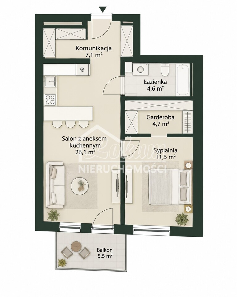 Mieszkanie 54 m², Szczecin - zdjęcie 3