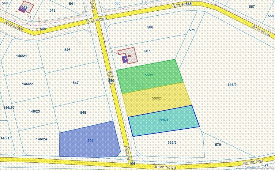 Działka budowlana 1719 m², Charbrowo, Różana - zdjęcie 3