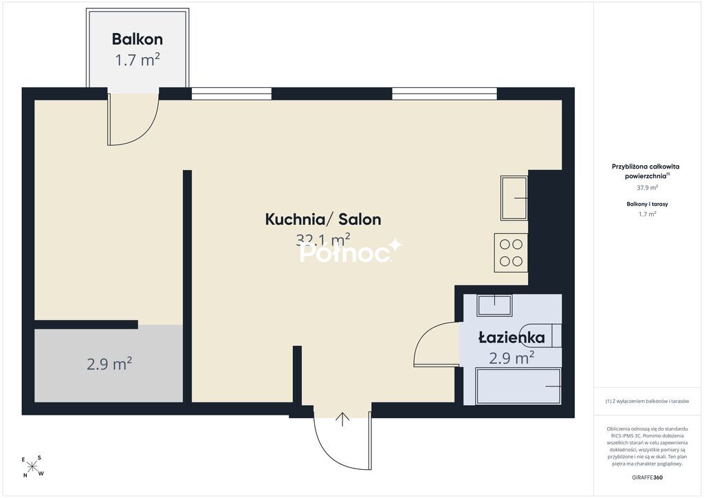 Mieszkanie 38 m², Białystok, Ludwika Waryńskiego - zdjęcie 16