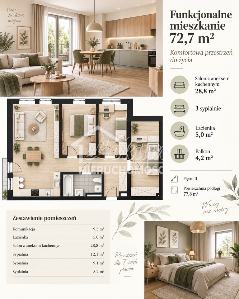 Mieszkanie 77,8 m², Szczecin - zdjęcie 3