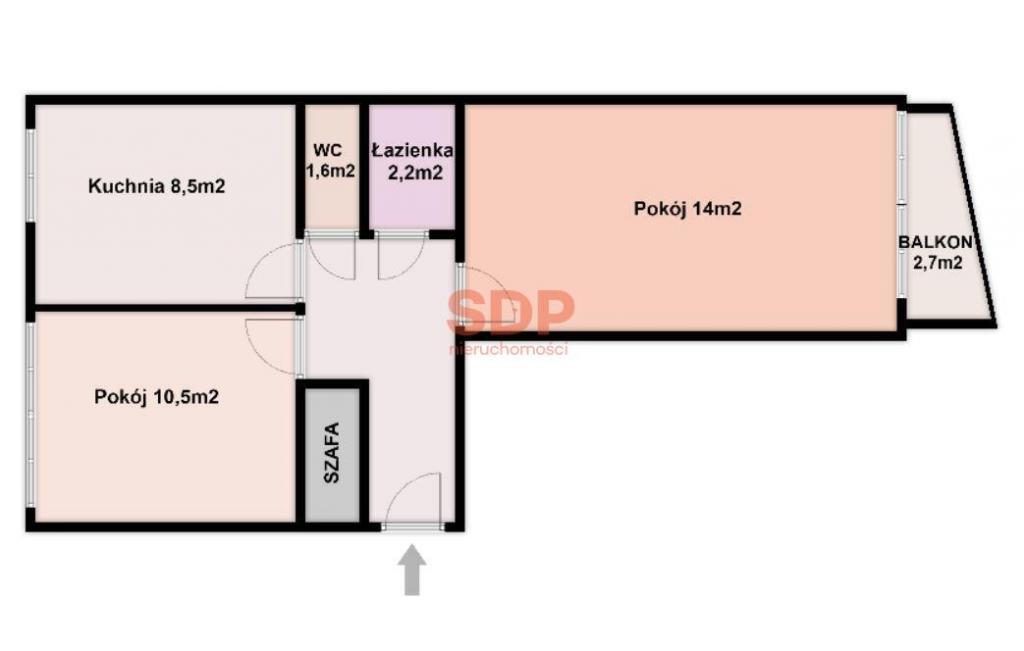 Mieszkanie 41 m², Wrocław, Popowicka - zdjęcie 3