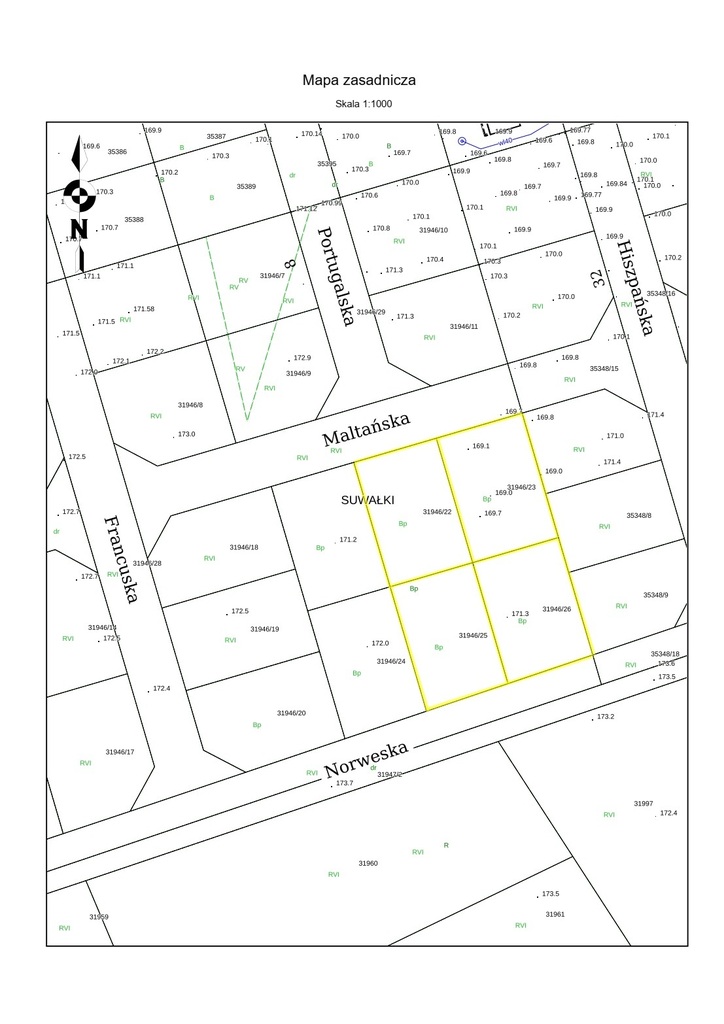 Działka budowlana 942&nbsp;m², Suwałki, Maltańska - zdjęcie 2