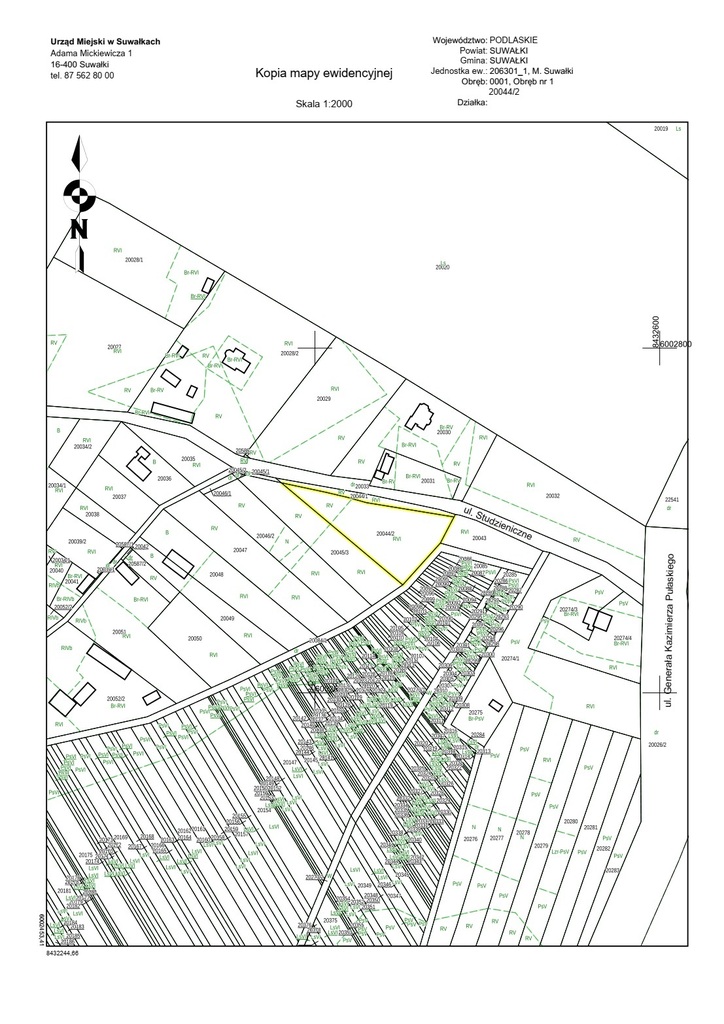Działka budowlana 2266&nbsp;m², Suwałki, Studzieniczne - zdjęcie 1