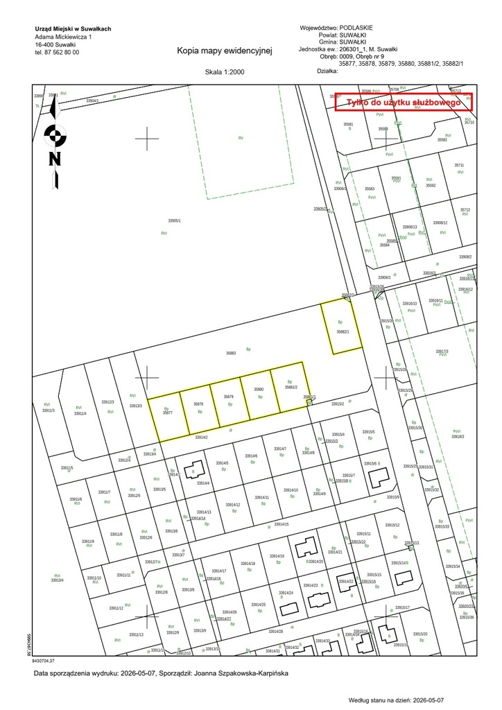 Działka budowlana 990&nbsp;m², Suwałki, Juliusza Słowackiego - zdjęcie 1