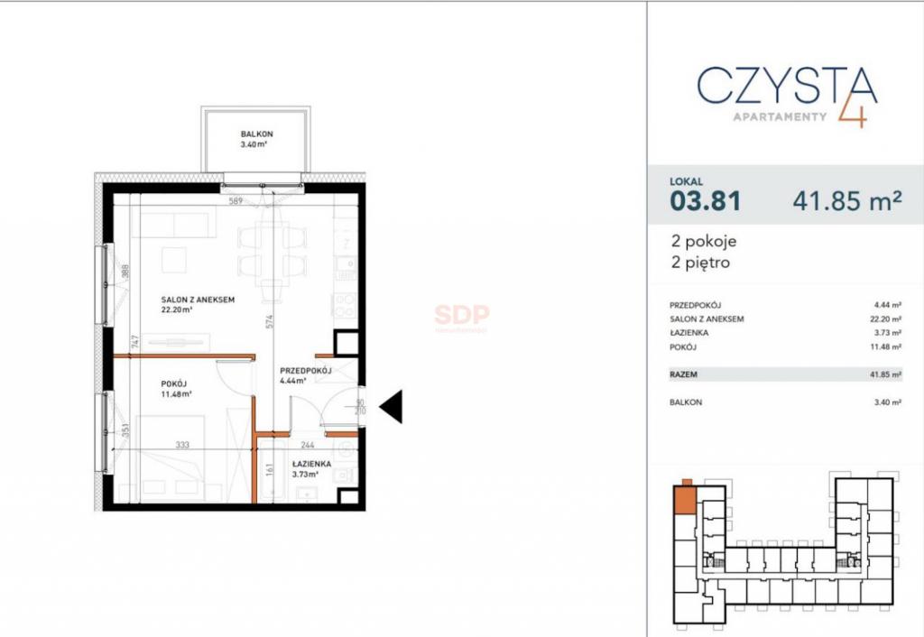 Mieszkanie 41 m², Wrocław, Czysta - zdjęcie 19