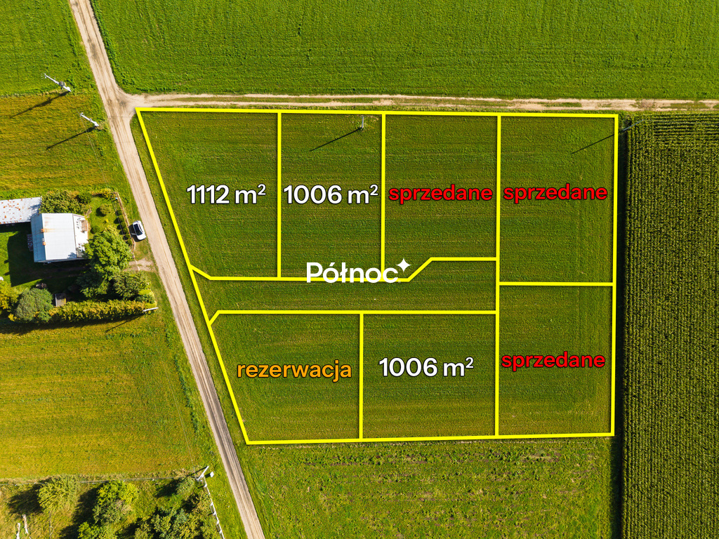 Działka budowlana 1006&nbsp;m², Sierzputy Zagajne - zdjęcie 4