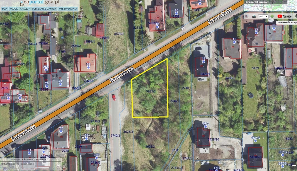 Działka budowlana 1635&nbsp;m², Dąbrowa Górnicza - zdjęcie 2