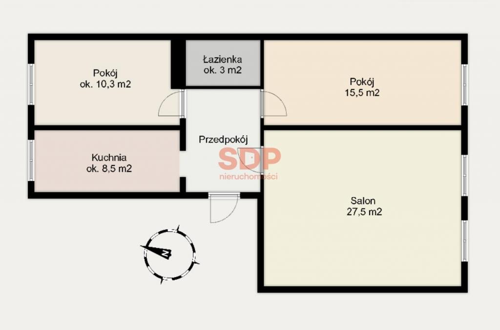 Mieszkanie 71&nbsp;m², Wrocław, Henryka Brodatego - zdjęcie 5