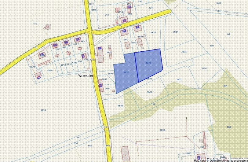 Działka budowlana 3046 m², Wrzeście - zdjęcie 2