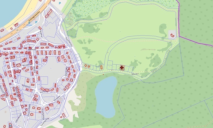 Działka rekreacyjna 415 m², Długie, Morska - zdjęcie 1