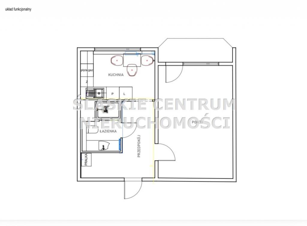Mieszkanie 37&nbsp;m², Katowice, Marcina Radockiego - zdjęcie 5