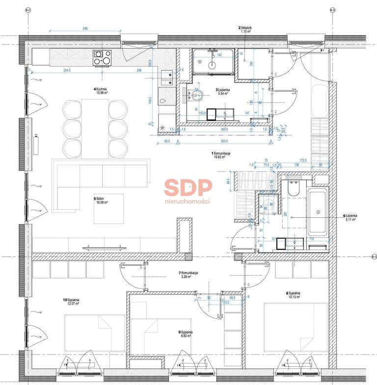 Mieszkanie 101&nbsp;m², Wrocław, Ślężna - zdjęcie 18