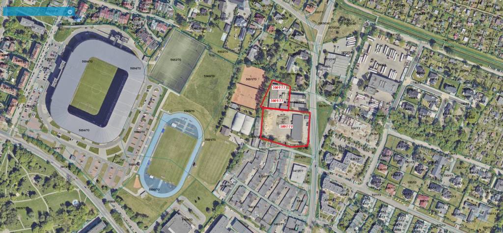 Działka inwestycyjna 8509 m², Tychy - zdjęcie 1