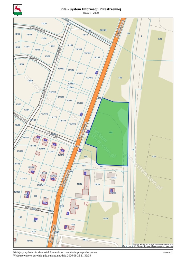 Działka inwestycyjna 1,12&nbsp;ha, Piła, Kamienna - zdjęcie 5
