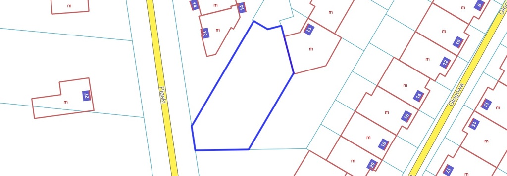Działka budowlana 505 m², Łomża, Akacjowa - zdjęcie 1