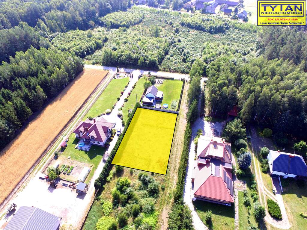 Działka budowlana 1008 m², Jeziorko, Leśna - zdjęcie 1