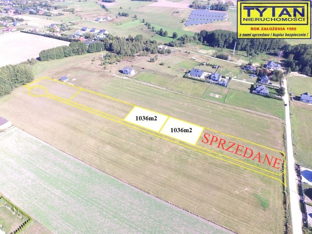 Działka budowlana 1036 m², Stare Kupiski, Pogodna - zdjęcie 1
