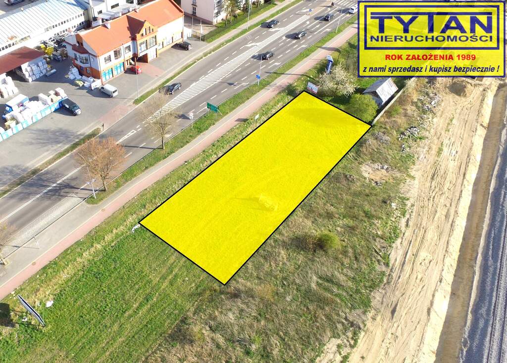 Działka budowlana 1045 m², Łomża, Aleja Legionów - zdjęcie 1