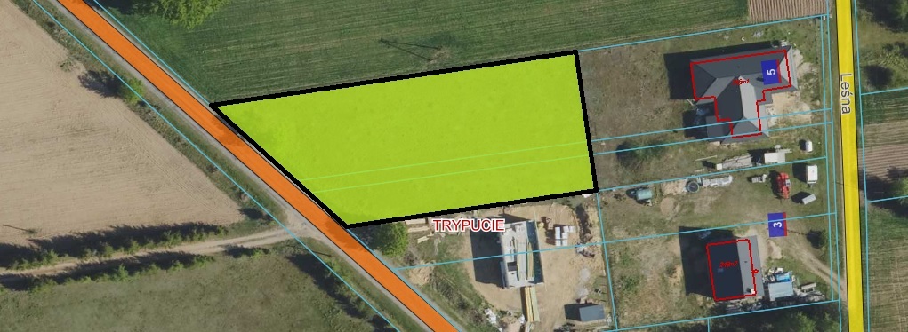 Działka budowlana 2121 m², Trypucie - zdjęcie 2