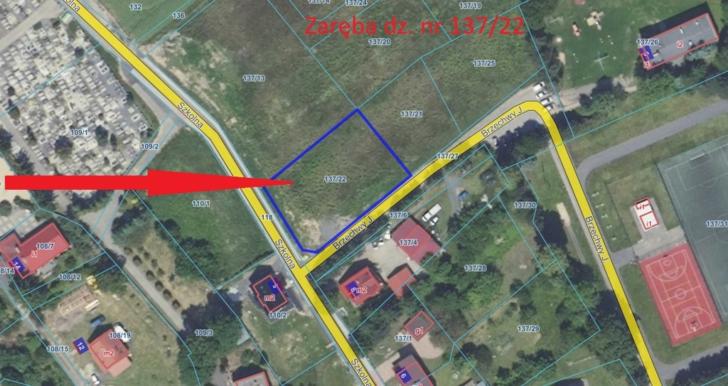 Działka budowlana 1381&nbsp;m², Zaręba - zdjęcie 1
