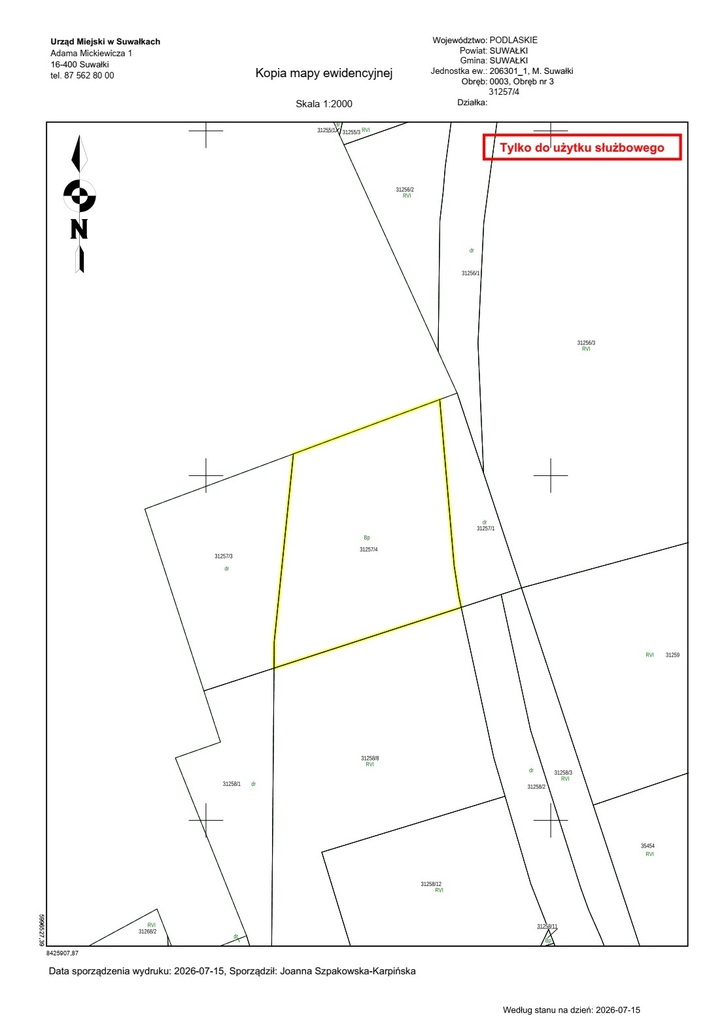 Działka inwestycyjna 1,18 ha, Suwałki, Zachodnia - zdjęcie 1