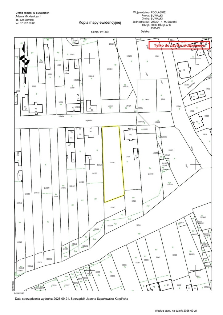 Działka inwestycyjna 1211&nbsp;m², Suwałki, Wigierska - zdjęcie 1