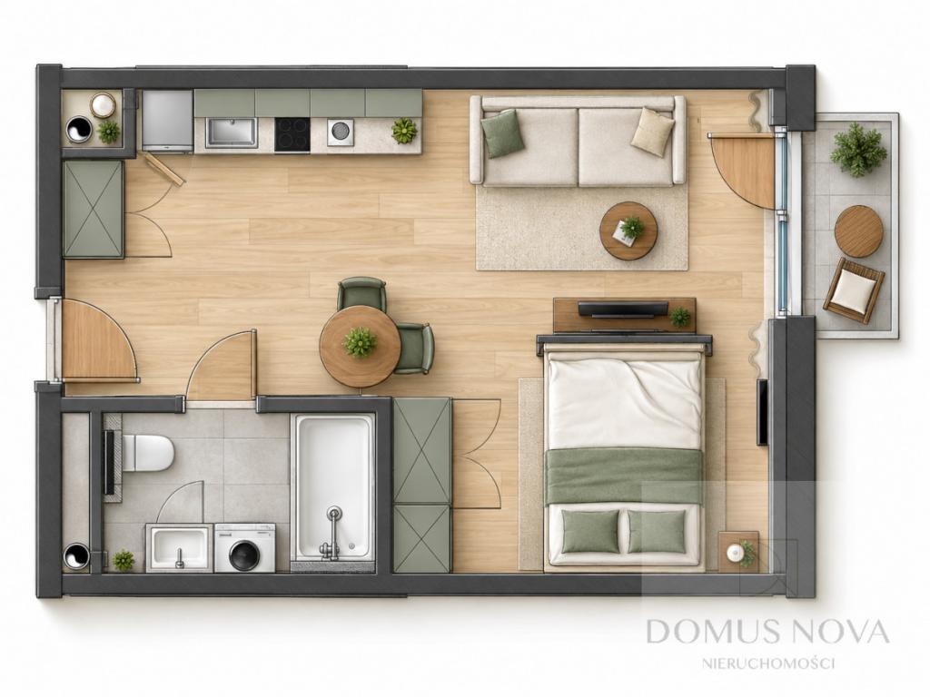 Studio 30,4 m² | Bez prowizji | Internet w cenie - zdjęcie 6