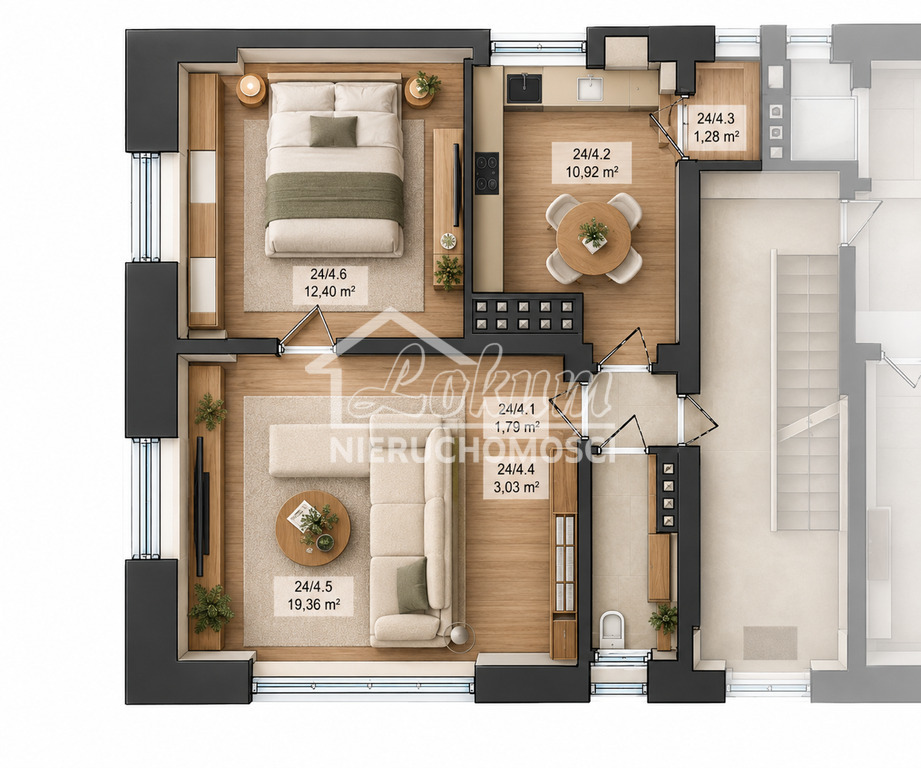 Mieszkanie 48 m², Szczecin - zdjęcie 12